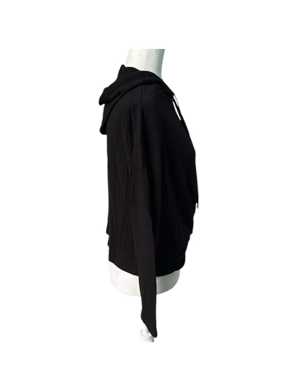 Anthropologie Drew Twist Front Pullover Black Hoodie Size Small - Picture 4 of 11
